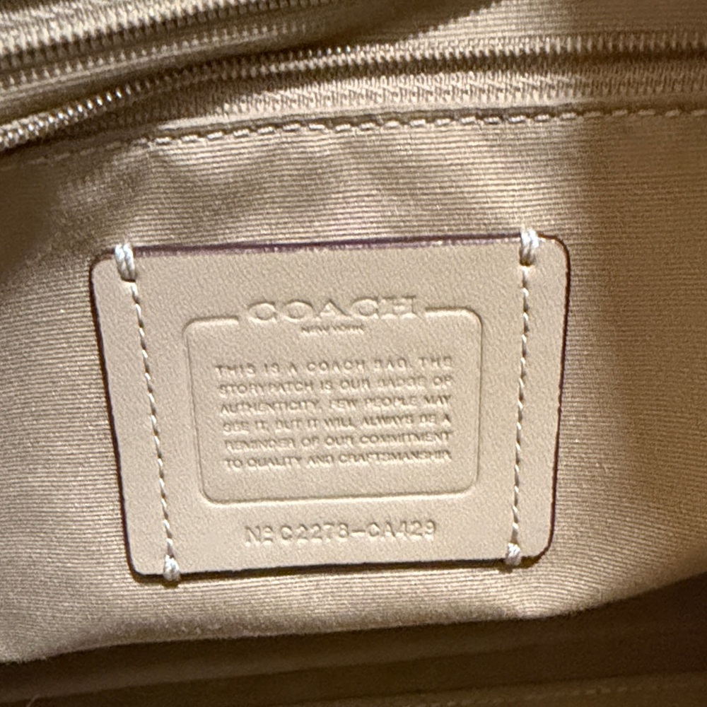 Coach Cream and Pink Tote Bag - Picture 2 of 8